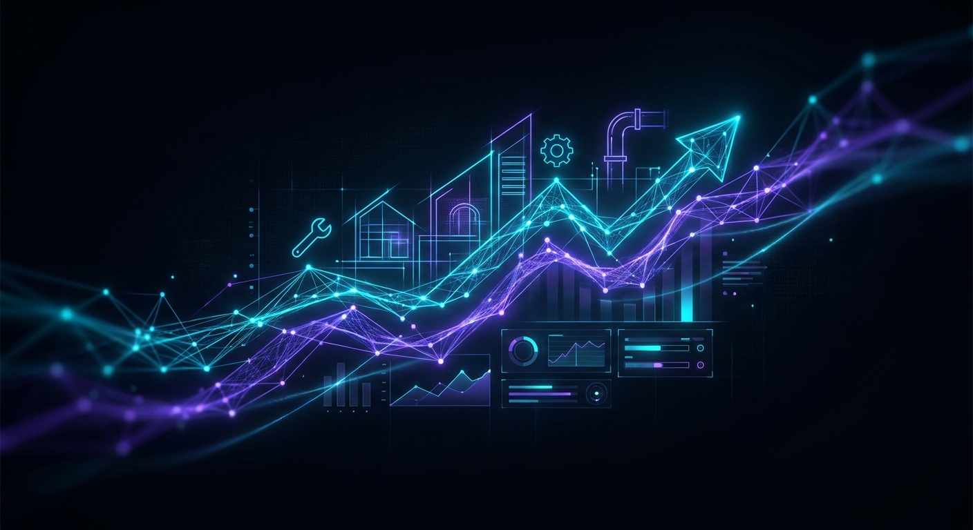AI brain optimizing Google Ads for plumbers, roofers, HVAC to get more leads.